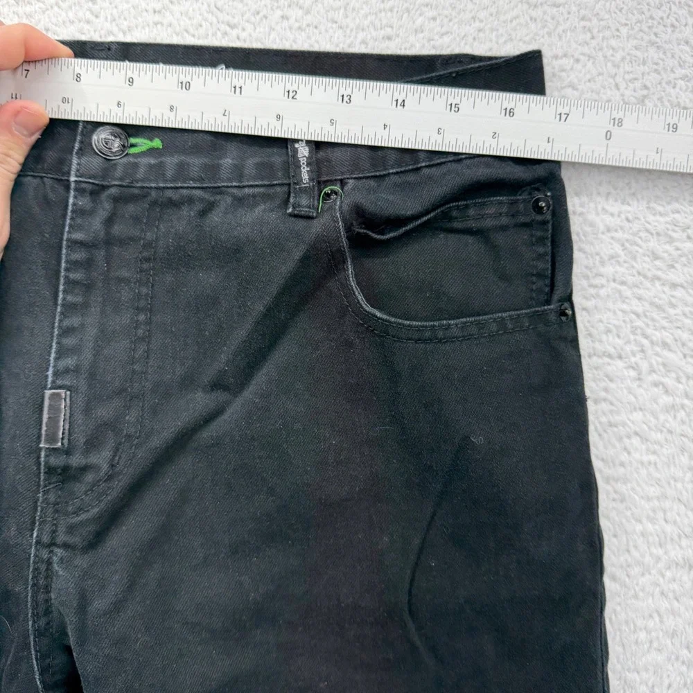 LRG Grass Roots Classic 47 Fit Mens Black Relaxed Taper Denim Jean 34x30 J105048
